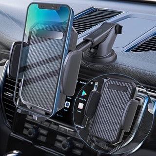 Soporte de teléfono para coche con ventosa + Accesorio de ventilación libre