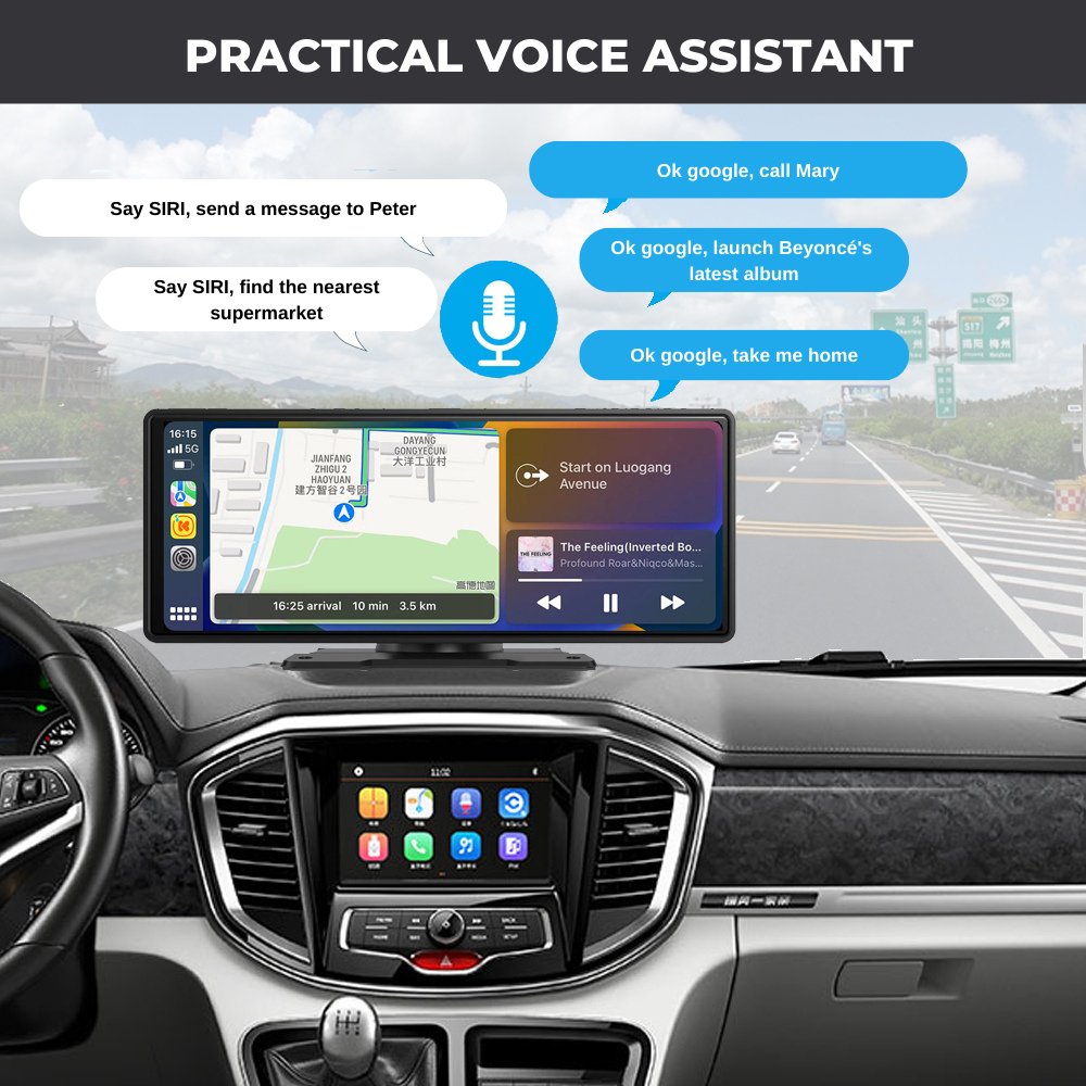 Connected HD display with CarPlay and Android Auto - Honaty - Official Website